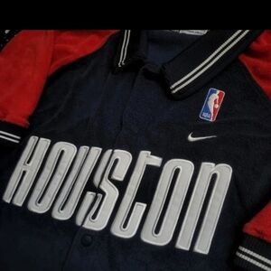 Houston Rockets vintage Nike stitched NBA throwback terry cloth shirt XL